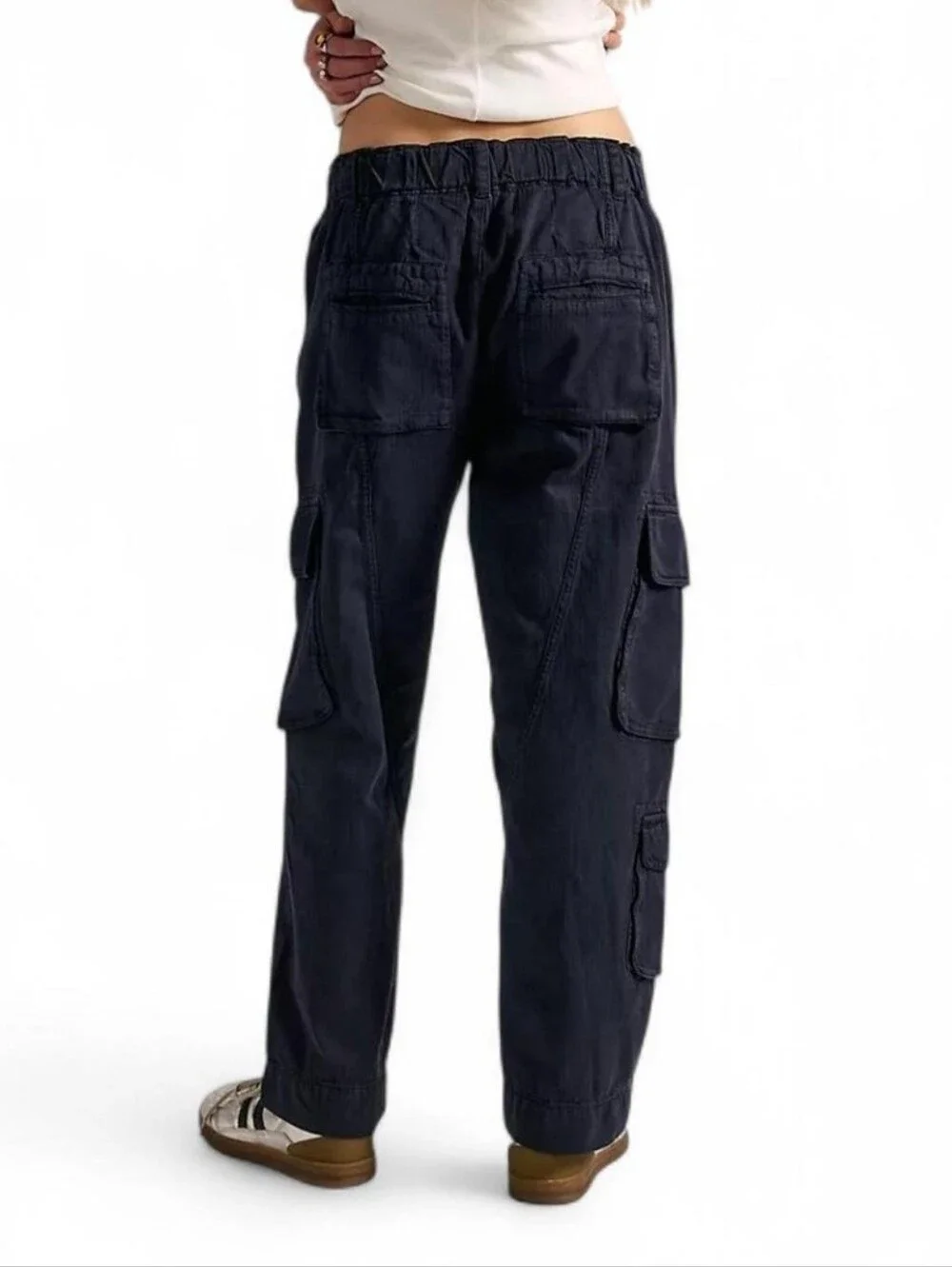 Free People Tahiti Cargo Pants Small Low-rise Slouchy Straight Utility